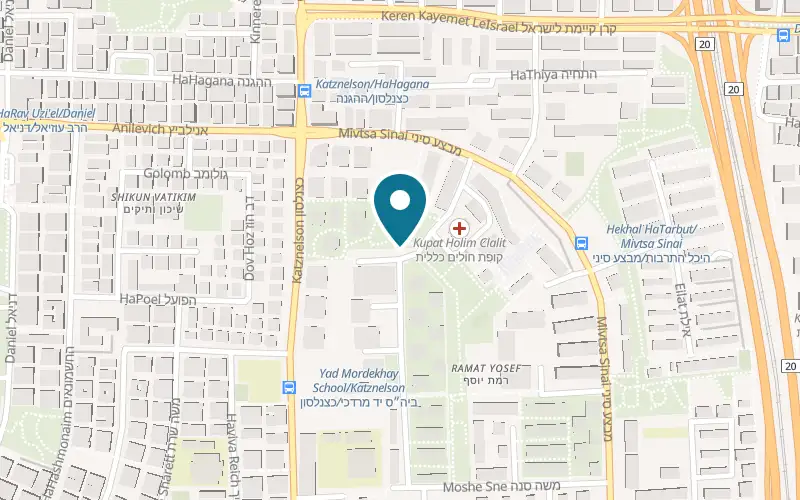 Map showing Bat Yam Museum of Art at 6 Struma Street, Bat Yam