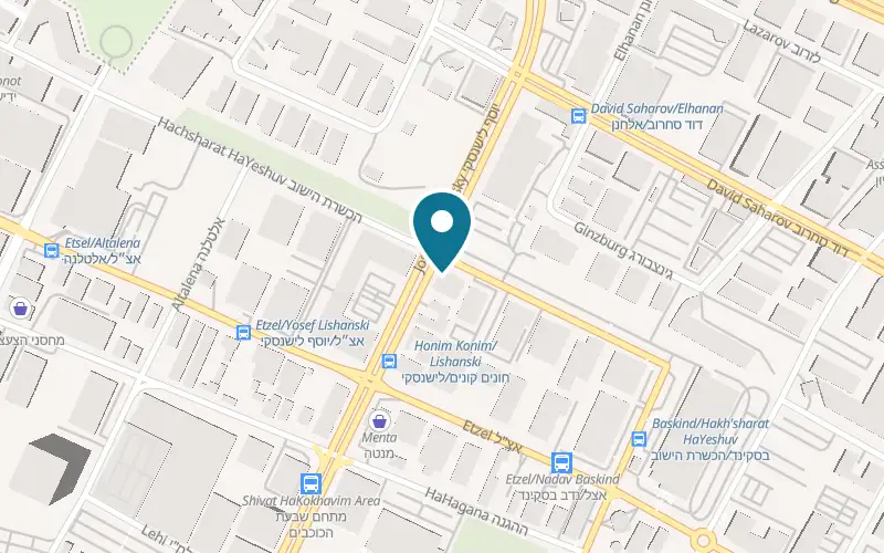 Map showing Modelit Chateau d'Ax at 10 Yosef Lishansky Street, Rishon LeZion