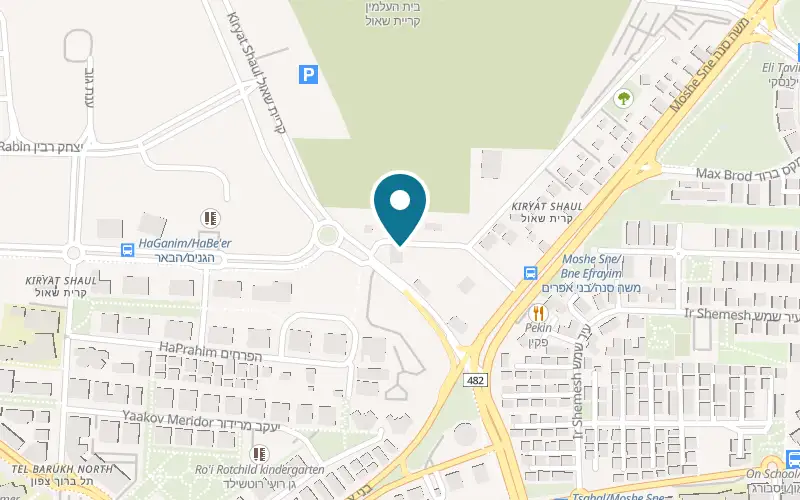 Map showing Momentum at 7 Lili Menachem Street, Tel Aviv-Yafo