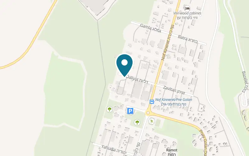 Map showing Moshbutz at 36 Daliyot Street, Ramot, Golan Heights