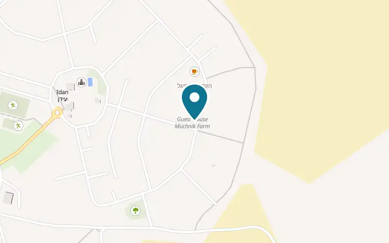 Map showing Muchnik Zimmers at Farm 515, Moshav Idan, Idan