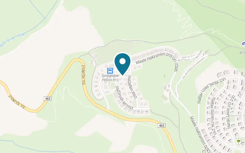 Map showing Mul HaHar at Dolev, Dolev