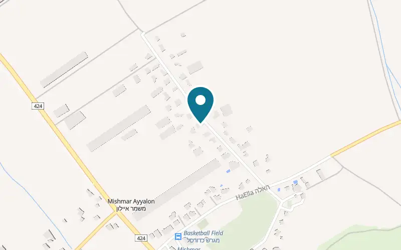 Map showing Mul HaTel Winery at 10 HaAlon Street, Mishmar Ayalon