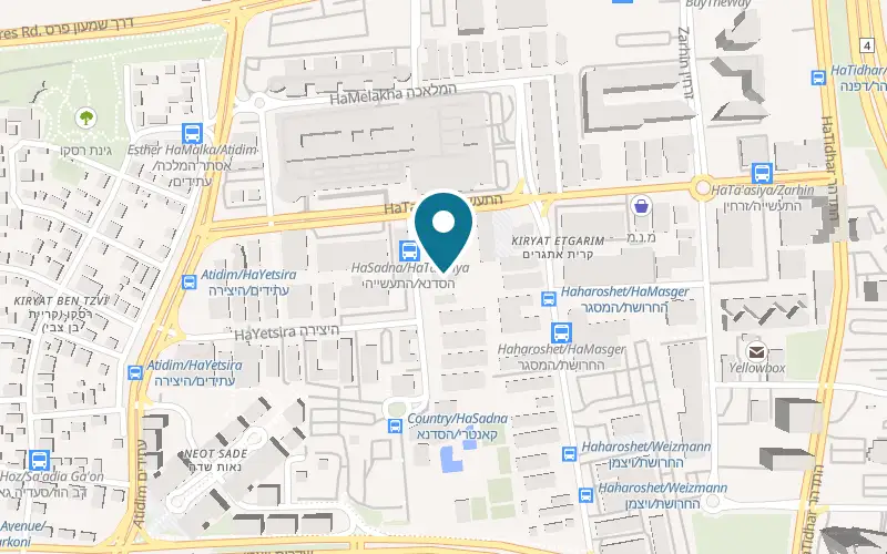 Map showing Murphy's Ra'anana at 3 HaSadna Street, Ra'anana industrial zone, Ra'anana