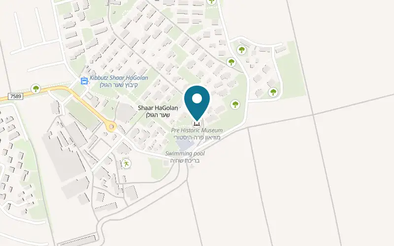 Map showing Museum of Yarmukian Culture at Kibbutz Sha'ar HaGolan, Jordan Valley, Sha'ar HaGolan