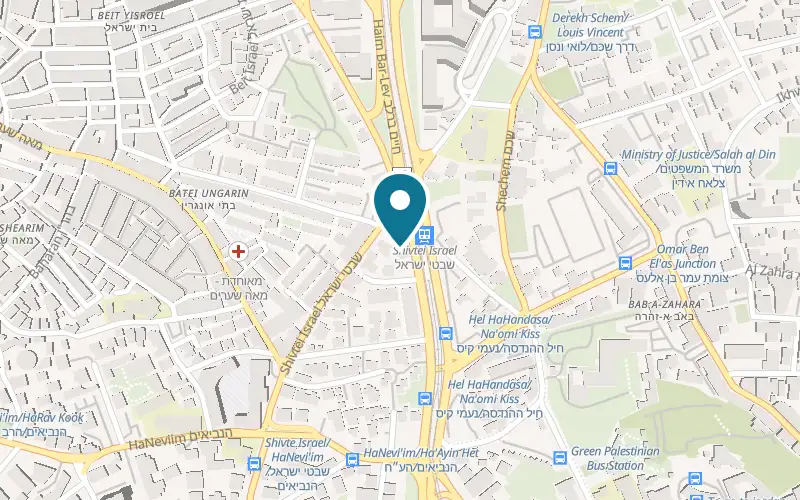 Map showing Museum on the Seam at 4 Heil HaHandasa Street, Jerusalem