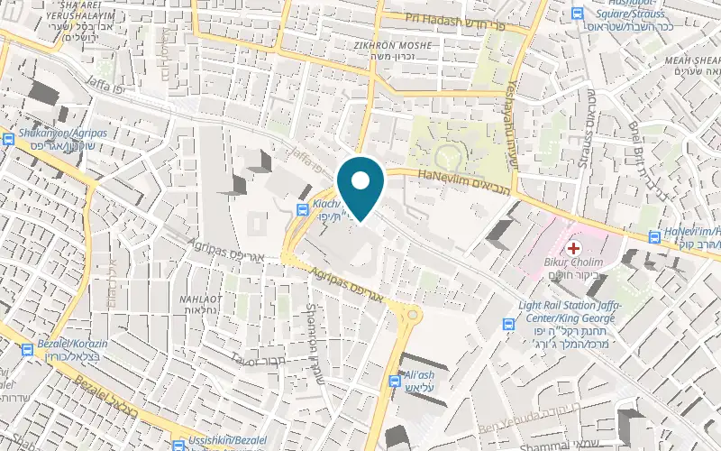 Map showing My Jerusalem View at 97 Jaffa Street, Davidka Square, Jerusalem