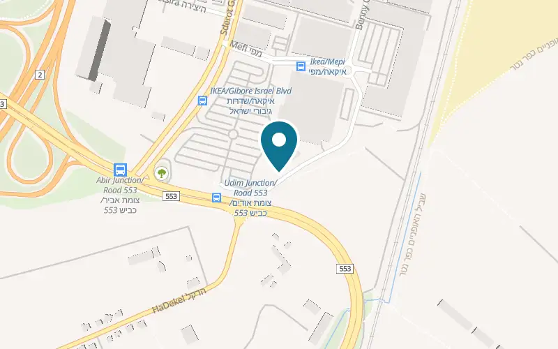Map showing My Room at 1 Mefi Street, Netanya