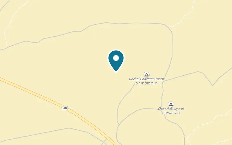 Map showing Nahal Havarim Farm at Between Nahal Havarim and Ein Avdat, by the Lipa Gal lookout, Sde Boker