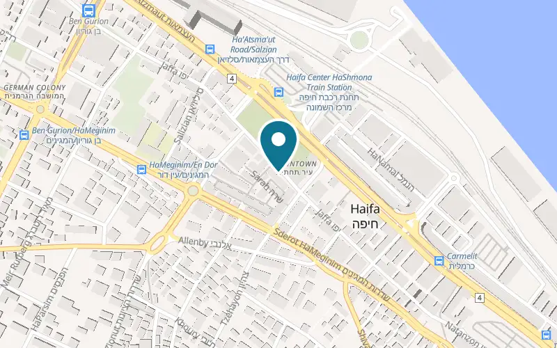 Map showing Naima at 49 Derekh Yafo, downtown, Haifa