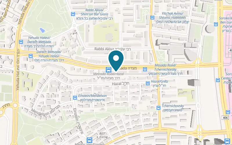 Map showing Nano at 39 Derech Masada, Beer Sheva