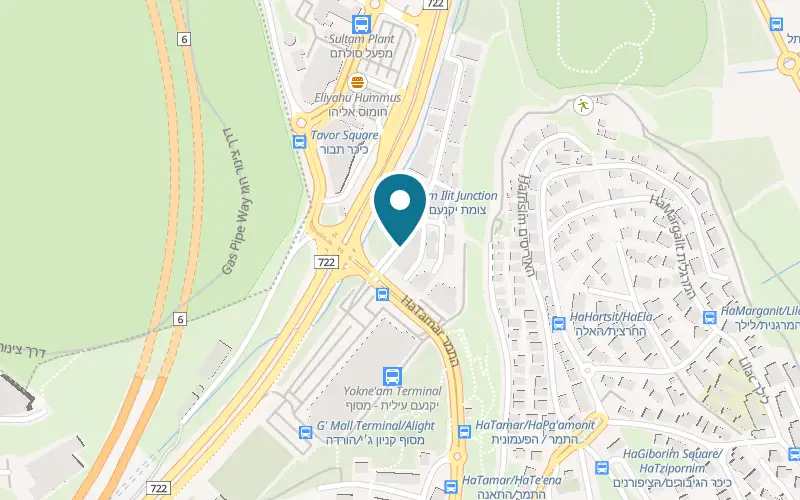 Map showing Napo Bowl & Roll at 1 HaTa'asiya Street, Yokneam industrial zone, Yokneam Illit