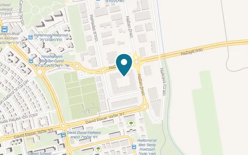 Map showing Natalie Cakes at 5 HaHadas Street, Or Akiva