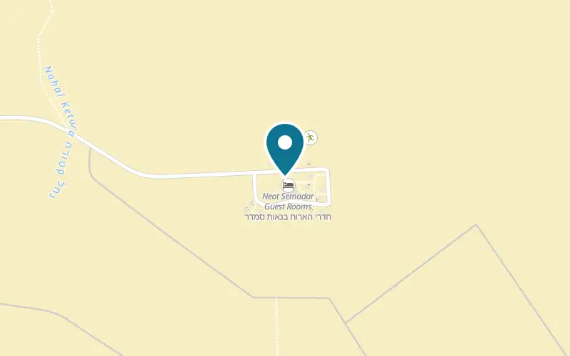 Map showing Neot Semadar Guest Rooms at Kibbutz Neot Semadar, Neot Semadar