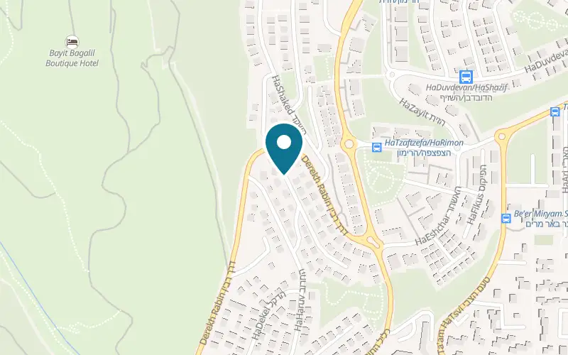 Map showing Neve Ayala at HaEkaliptus Street, Hatzor HaGlilit