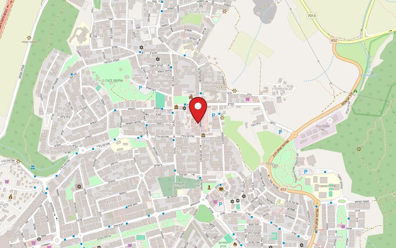 Map showing Nili Wine House at 43 HaMeyasdim Street, Zichron Yaakov