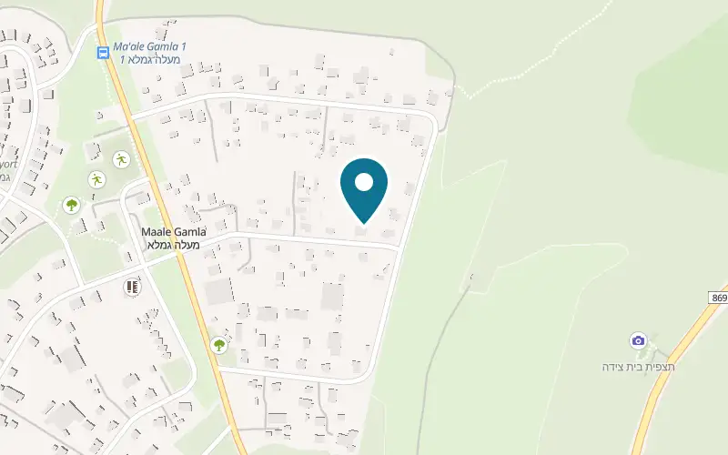 Map showing Nofesh Marom at Moshav Ma'ale Gamla, Ma'ale Gamla