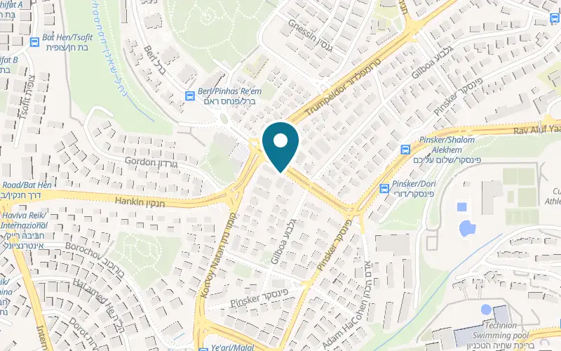 Map showing Nola Socks Pub at 4 Shalom Aleichem Street, Haifa