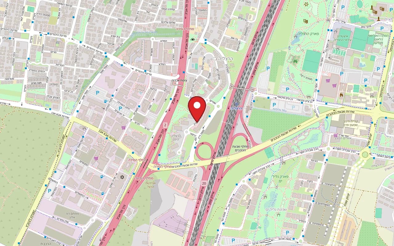 Map showing Nono at 3 Arik Einstein Street, Herzliya