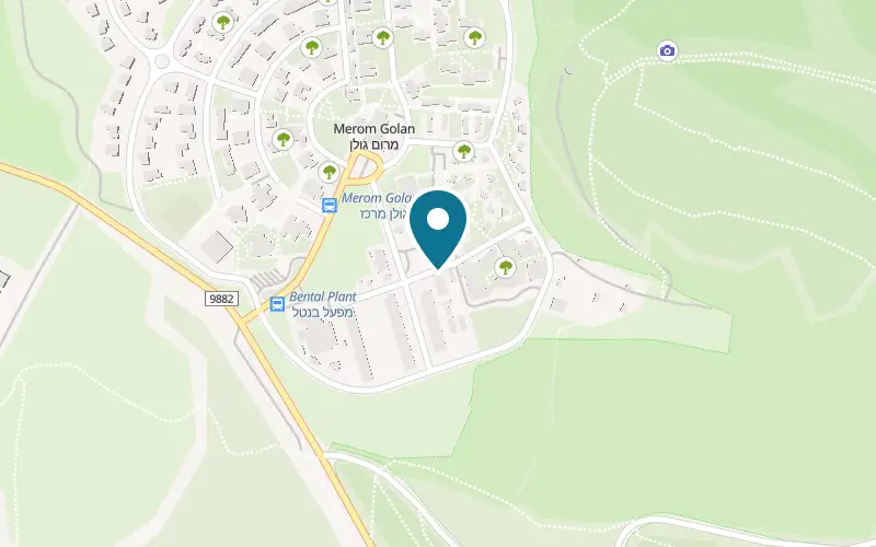 Map showing Norden at Kibbutz Merom Golan, Merom Golan