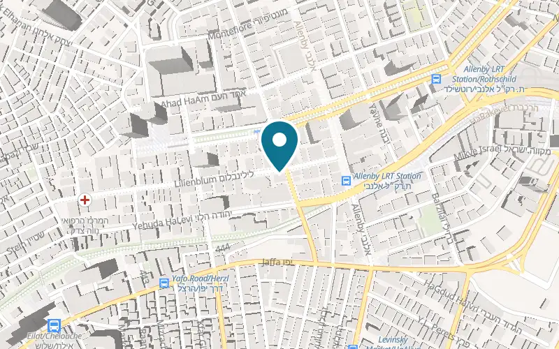 Map showing North Abraxas at 40 Lilienblum Street, Tel Aviv-Yafo