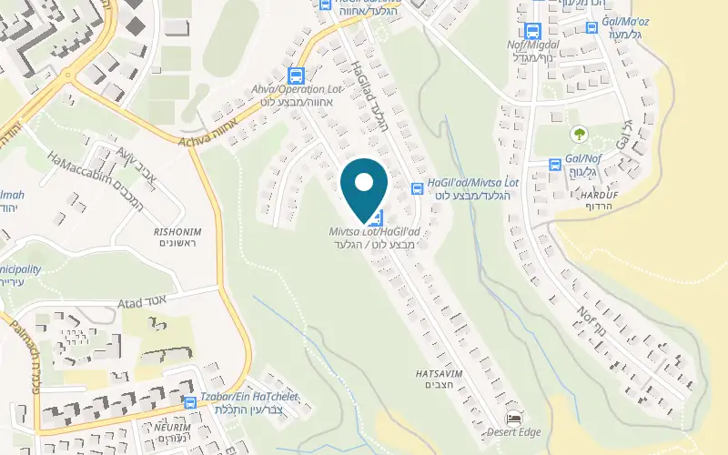 Map showing Oasis Queen at 24 Mivtsa Lot Street, Arad