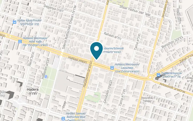 Map showing Opera at 61 HaNasi Weizmann Street, Hadera