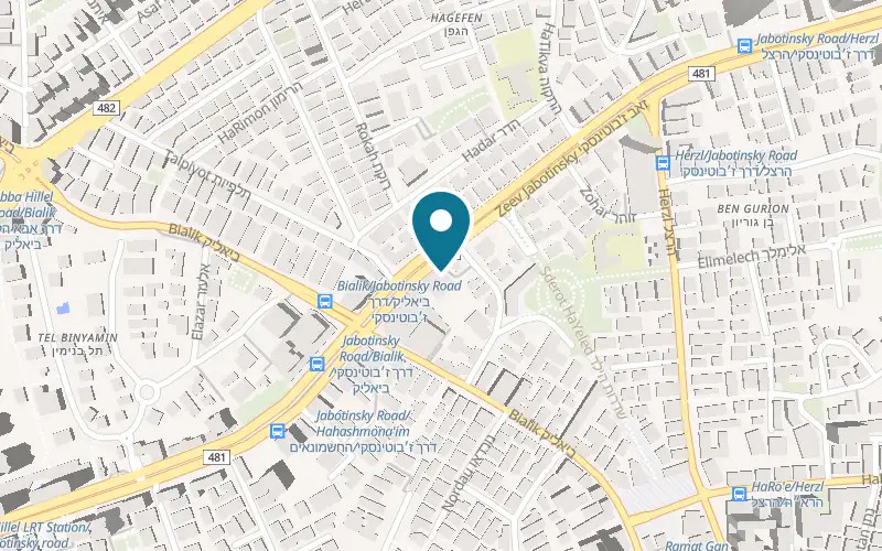 Map showing Or Mobile at 64 Jabotinsky Road, Ramat Gan