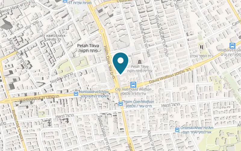 Map showing Or Presman Pilates at 2 HaAliya HaShniya Street, Petah Tikva