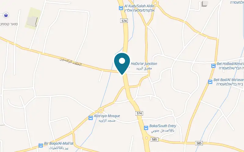 מפה: אוסקה באלקודס 280, באקה אל-גרביה