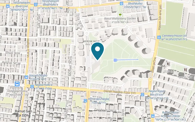 Map showing Oshi Oshi Ramat Gan Merom Neve at Merom Neve Mall, ground floor, Ramat Gan