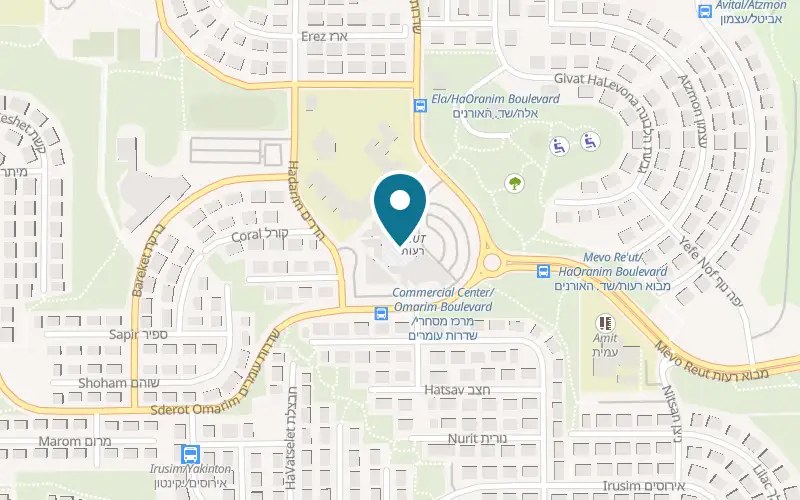 Map showing Oshi Oshi Reut at Lev Commercial Centre, Maccabim-Reut, Modi'in-Maccabim-Re'ut