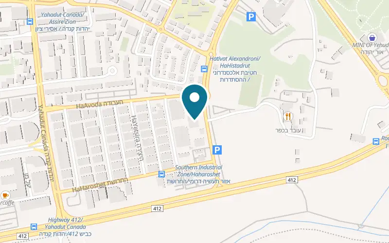 Map showing Oz Garage at 3 Hativat Alexandroni Street, Or Yehuda