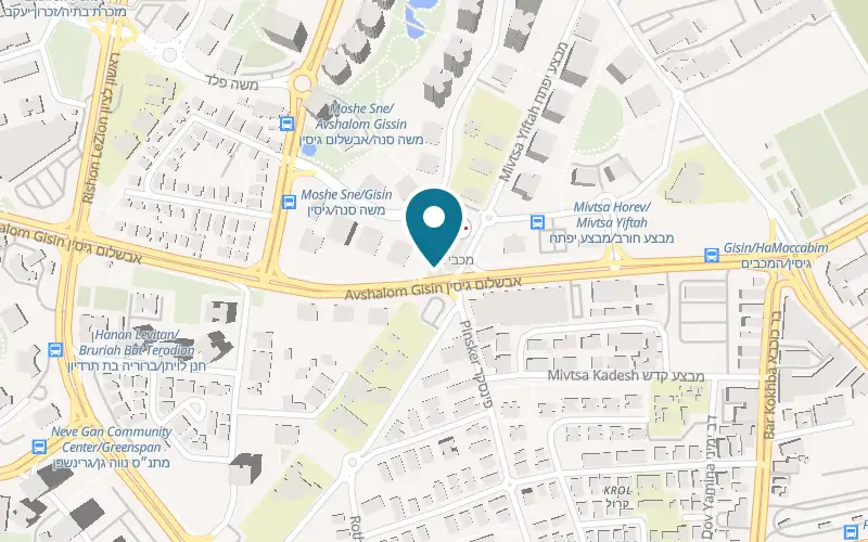 Map showing Partycool at 10 Avshalom Gisin Street, Petah Tikva