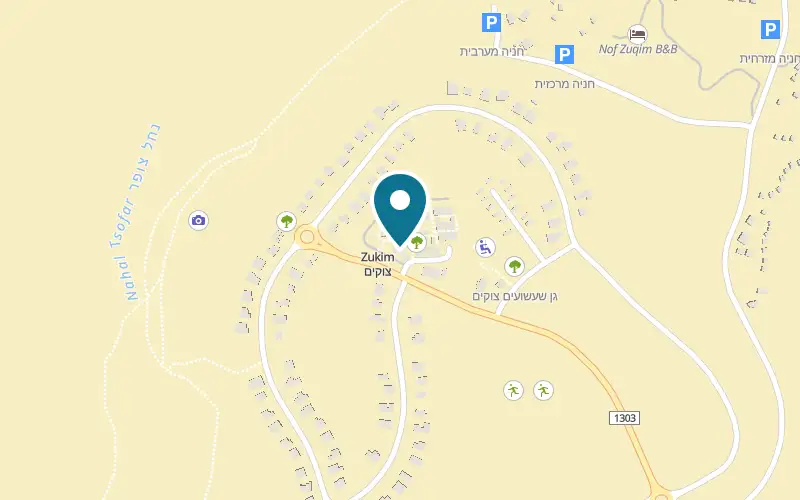 Map showing Parvati at Artists' Village, Tzukim, Tzukim