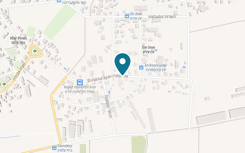 מפה: איש הפסיפלורה במושב עין עירון, עין עירון