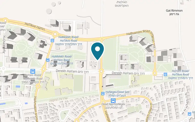 Map showing Pasta Basta Ganei Tikva at 7 Derech HaHadarim, Zim Urban centre, Ganei Tikva