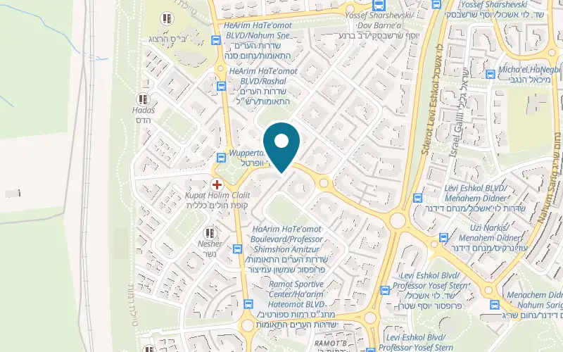 Map showing Pepe Leon Ramot at 21 Oscar Schindler Street, Ramot, Beer Sheva