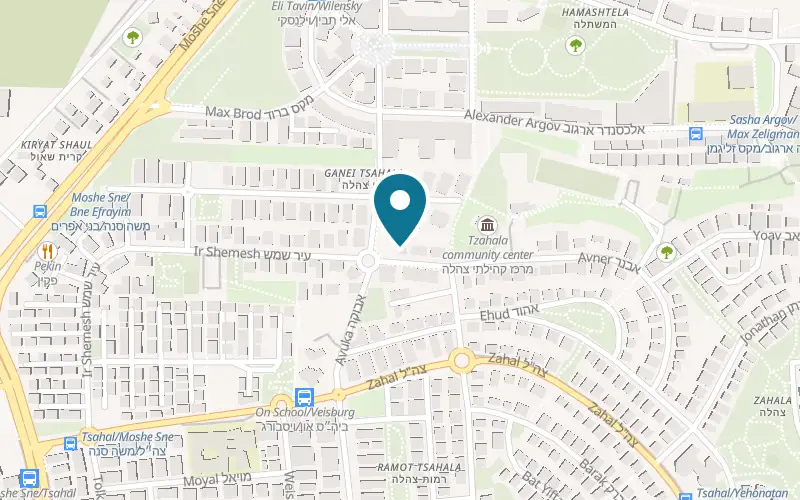 מפה: פטלינה בעיר שמש 73, צהלה, תל אביב-יפו