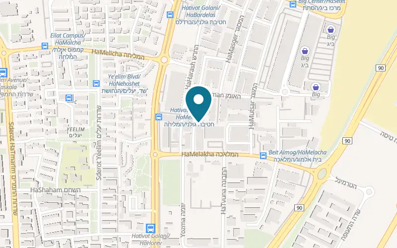 Map showing Petit Four at 4 HaBanay Street, Industrial Zone, Eilat