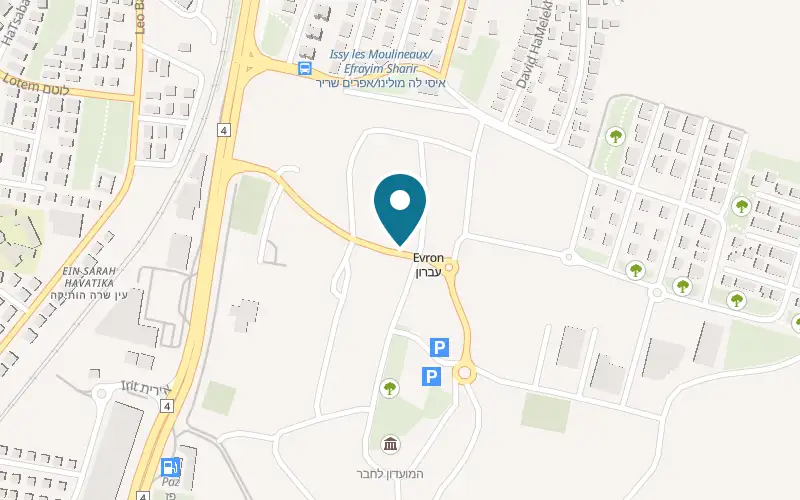 Map showing Petite Couronne at The Evrona compound, Kibbutz Evron, Evron