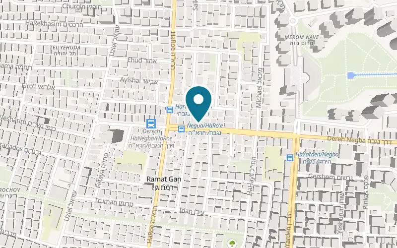 Map showing Photo Negba at 33 Negba Road, Ramat Gan