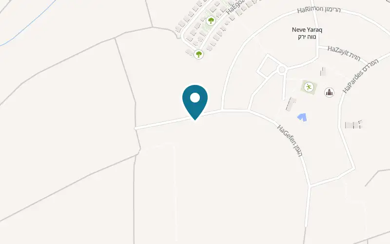 Map showing Pirchei HaMoshav at 19 HaGefen Street, Neve Yarak