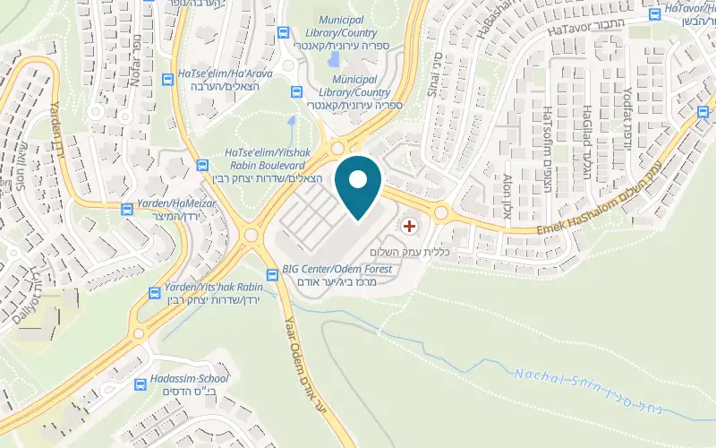 Map showing Pita Bar at BIG centre, 9 Yitzhak Rabin Boulevard, Yokneam Illit