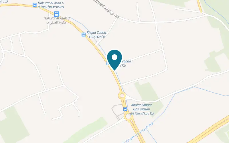 Map showing Pizza Chef at 46 al-Quds Street, Kafr Qara