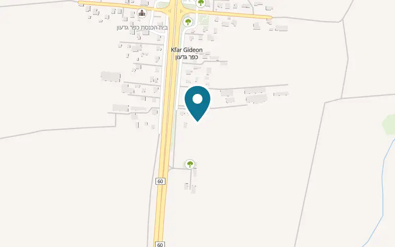 Map showing HaYizraelit at Moshav Kfar Gidon, Kfar Gidon