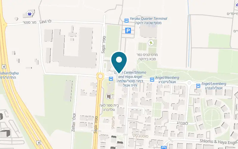 Map showing Pizza HaYerushalmit at 78 Shlomo and Haya Engel Street, Kfar Saba