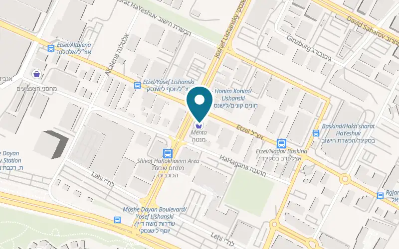 Map showing Pizza Hut Rishon LeZion West at 6 Lishansky Street, Rishon LeZion