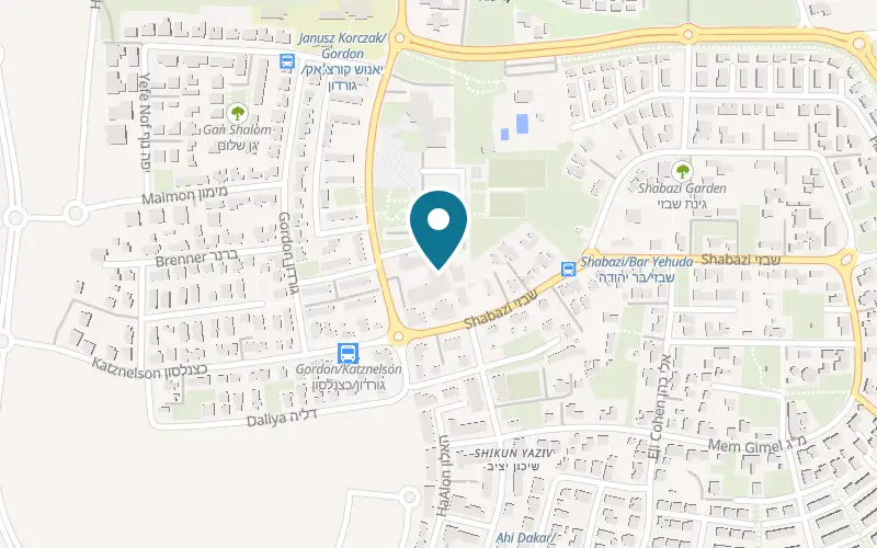 Map showing Pizza Pazaz at 73 Yitzhak Ben Zvi Boulevard, Tzoran-Kadima