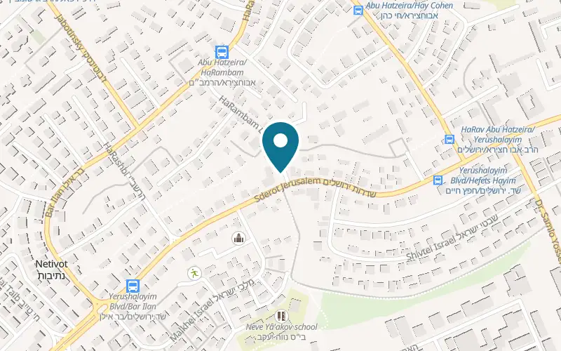 מפה: פיצה סחבק ברחוב הרמב"ם 513, נתיבות